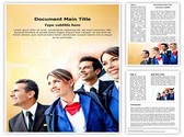 Airplane Crew Editable PowerPoint Template