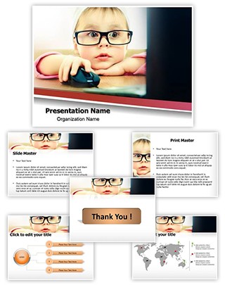 Cute Child Development Editable PowerPoint Template