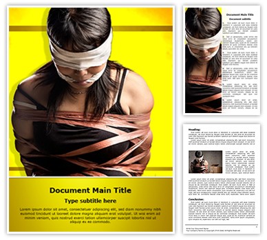 Human Trafficking Editable Word Template