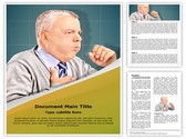 Coughing Pulmonary Disease Editable PowerPoint Template