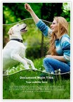 Dog Human Friendship Editable Template