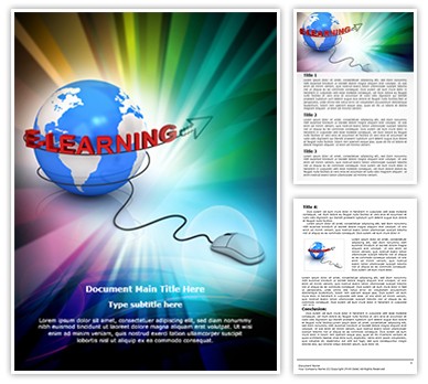 E Learning Globe Editable Word Template