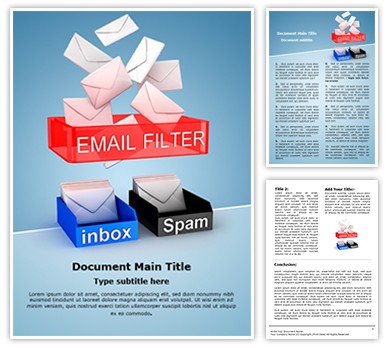 Email Filter for Spam Editable Word Template