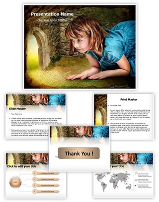 Alice in Wonderland Editable PowerPoint Template