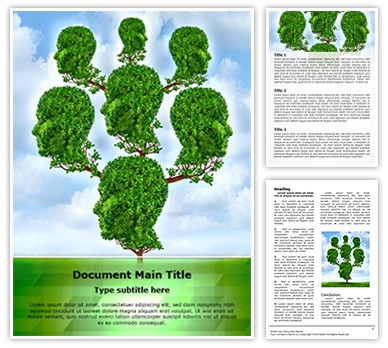 Family Tree Editable Word Template