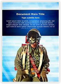 Fighter Pilots Suit Editable Word Template