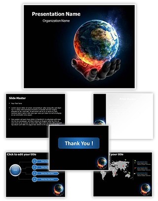 Global Warming Concept Editable PowerPoint Template