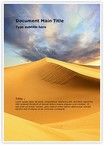 African Desert Editable Template