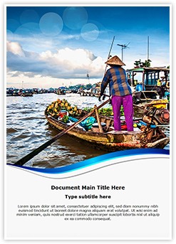 Floating Boat Market Editable Word Template
