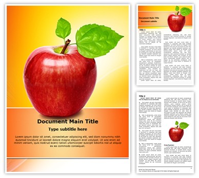 Fresh Apple Editable Word Template