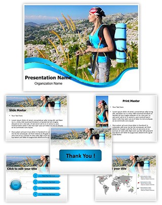 Traveling Backpack Editable PowerPoint Template