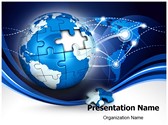 Globe Puzzle Editable PowerPoint Template