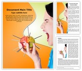 Throat Pain Editable PowerPoint Template