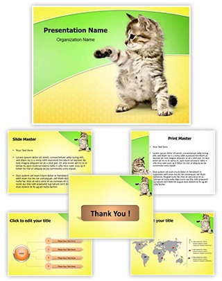 Kitten Editable PowerPoint Template