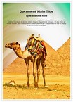 Pyramids Camel Editable Template