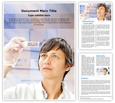 Biological tissue Editable Word Template