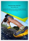 Hiking Shoes Editable Template