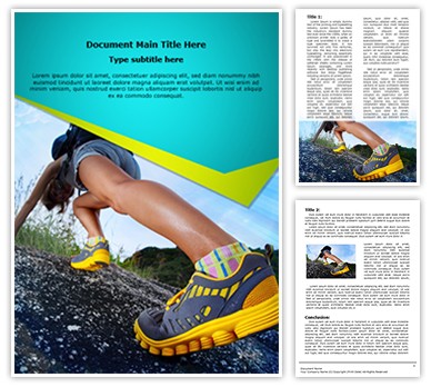 Hiking Shoes Editable Word Template