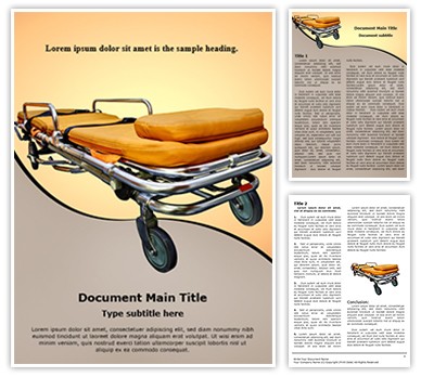 Stretcher Editable Word Template