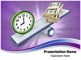 Time and Money Balance Editable PowerPoint Template