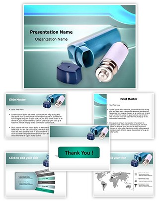 Asthma Inhaler Editable PowerPoint Template