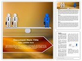 People on Seesaw Editable PowerPoint Template