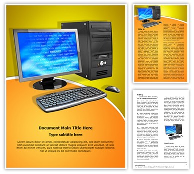 Personal Computer Editable Word Template