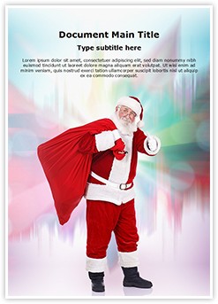 Santa Claus Editable Word Template