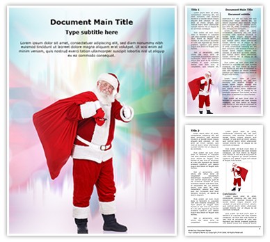 Santa Claus Editable Word Template