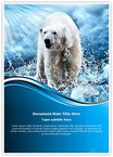Polar Bear Editable Template