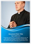 Priest Rosary Editable Template