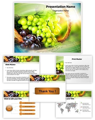 Grapes Editable PowerPoint Template