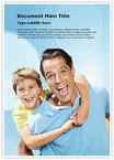Happy Father and Son Editable Template