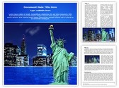 Manhattan Skyline Editable PowerPoint Template