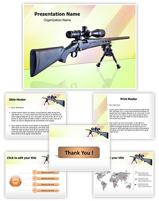 Sniper Rifle Editable PowerPoint Template