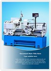 Metalworking Lathe Machine Editable Template