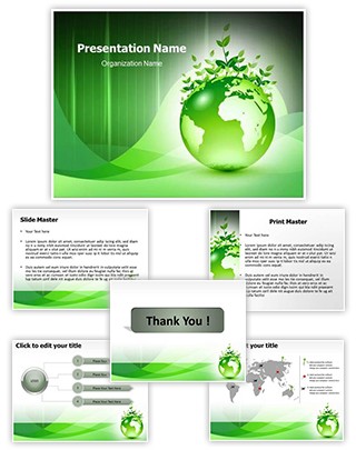 Green Earth Editable PowerPoint Template