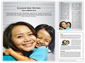 Mother Daughter Editable PowerPoint Template