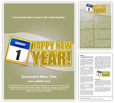 New Year Editable Word Template