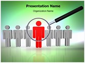 Searching Employee Editable PowerPoint Template