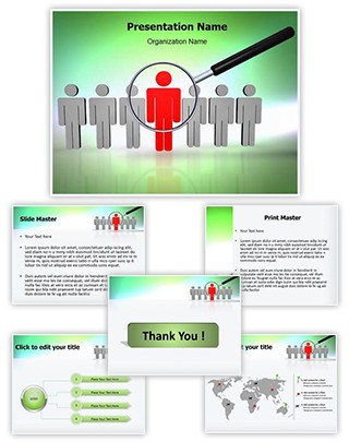 Searching Employee Editable PowerPoint Template