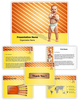 Baby Diaper Editable PowerPoint Template