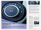 Air Conditioner Button Editable PowerPoint Template