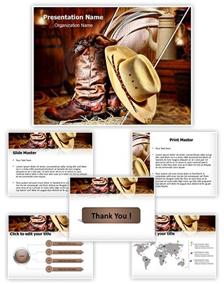 American Cowboy Editable PowerPoint Template