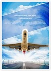 Airplane Takeoff Editable Template