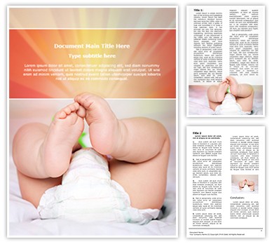 Baby Diapers Editable Word Template