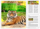 Bengal Tiger Editable PowerPoint Template