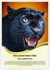 Black Leopard Editable Template