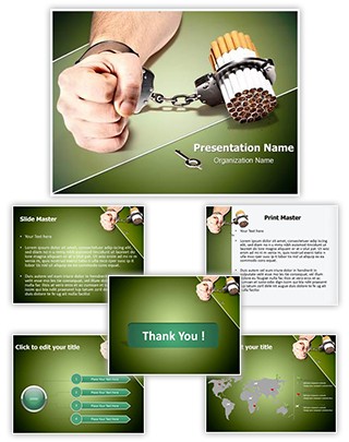 Smoking Addiction Editable PowerPoint Template