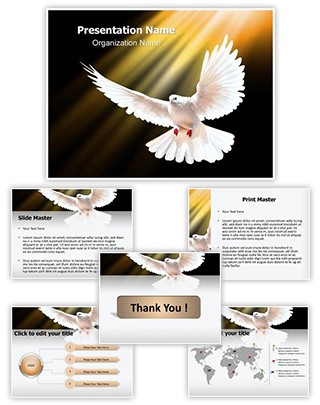 White Dove Editable PowerPoint Template